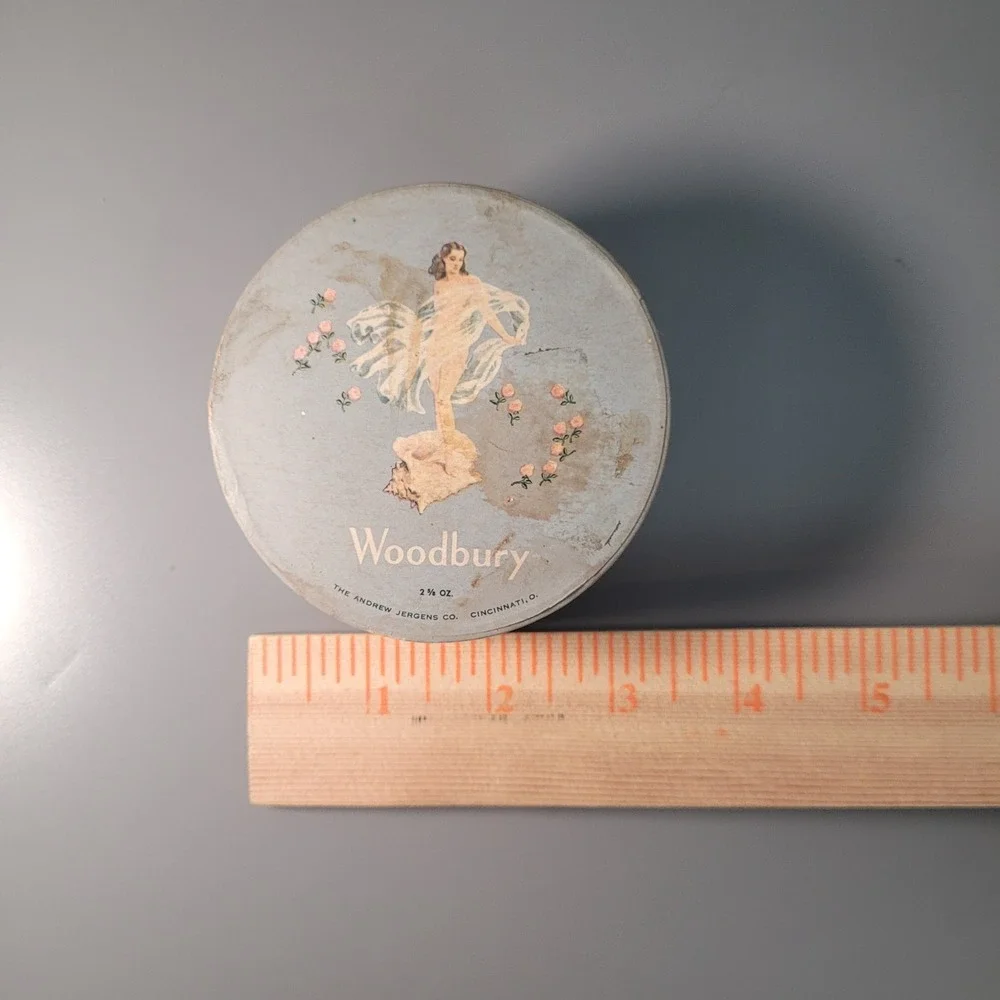 Woodbury by Jergens Vintage 1940s Loose Face Powder Sealed New 2 3/8 oz RARE